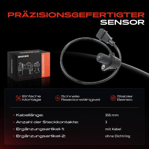 1x Kurbelwellensensor Impulsgeber für Citroën Jumpy Fiat Fiorino Scudo Peugeot Expert 1993-2006 Bild 1x Kurbelwellensensor Impulsgeber für Citroën Jumpy Fiat Fiorino Scudo Peugeot Expert 1993-2006