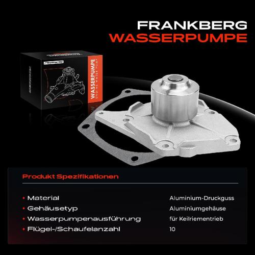 Frankberg 1x Wasserpumpe Kühlwasserpumpe für Renault Clio I II Scénic II Megane II Nissan Note Dacia 1.5L Bild Frankberg 1x Wasserpumpe Kühlwasserpumpe für Renault Clio I II Scénic II Megane II Nissan Note Dacia 1.5L