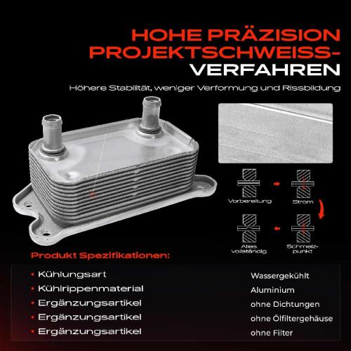 Frankberg 1x Ölkühler Motoröl für Volvo C30 533 06-12 2.4L C70 II S40 II V50 2004-2012 2.4L 2.5L Bild Frankberg 1x Ölkühler Motoröl für Volvo C30 533 06-12 2.4L C70 II S40 II V50 2004-2012 2.4L 2.5L