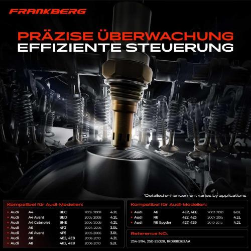 1x Lambdasonde Regelsonde Vor Katalysator für Audi A4 8E A6 4F Avant A8 4E R8 422 427 Bild 1x Lambdasonde Regelsonde Vor Katalysator für Audi A4 8E A6 4F Avant A8 4E R8 422 427