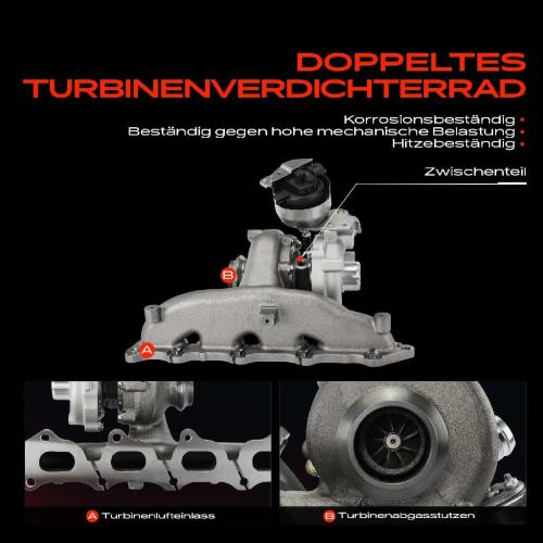 Frankberg 1x Turbolader Abgaskrümmer Einheit für Citroën Jumper Bus Kasten Pritsche/Fahrgestell Peugeot Boxer Bild Frankberg 1x Turbolader Abgaskrümmer Einheit für Citroën Jumper Bus Kasten Pritsche/Fahrgestell Peugeot Boxer