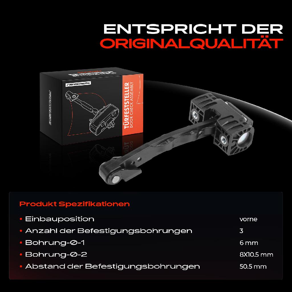 1x Türfeststeller Türfangband Türstopper Vorne für VW Scirocco Van 137 138