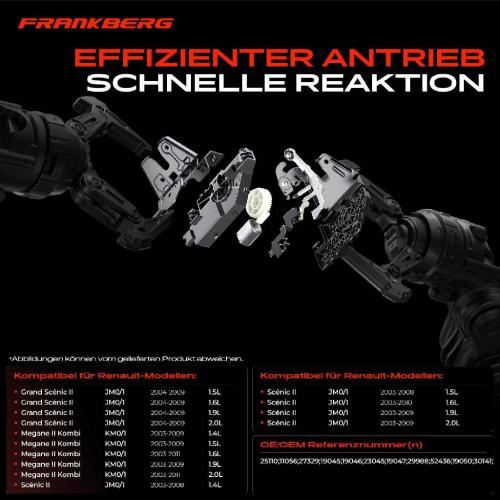 Frankberg 1x Türschloss Fahrzeugheckklappe für Renault Clio 3 Grand Scénic 1 2 Megane 2 Modus Bild Frankberg 1x Türschloss Fahrzeugheckklappe für Renault Clio 3 Grand Scénic 1 2 Megane 2 Modus