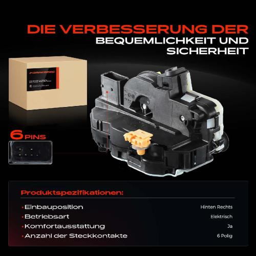 1x Türschloss Hinten Rechts für Chevrolet Cruze Schrägheck Station Wagon Malibu Orlando Opel Astra J Bild 1x Türschloss Hinten Rechts für Chevrolet Cruze Schrägheck Station Wagon Malibu Orlando Opel Astra J