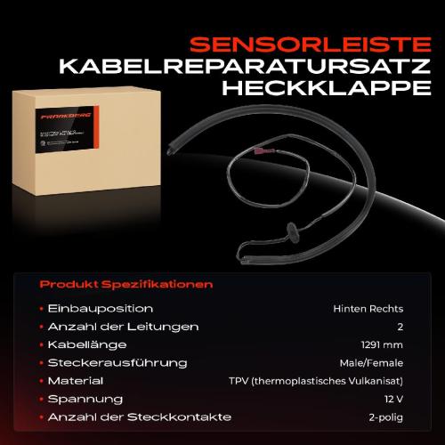 1x Sensorleiste Kabelreparatursatz Hinten Rechts für Mercedes-Benz GL-Klasse X164 2006-2012 Bild 1x Sensorleiste Kabelreparatursatz Hinten Rechts für Mercedes-Benz GL-Klasse X164 2006-2012