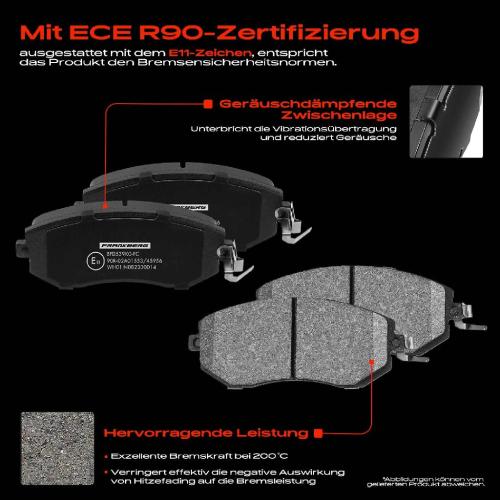 4x Bremsbeläge Vorderachse für Subaru BRZ Forester Impreza Schrägheck Stufenheck Legacy V Station Wagon Bild 4x Bremsbeläge Vorderachse für Subaru BRZ Forester Impreza Schrägheck Stufenheck Legacy V Station Wagon