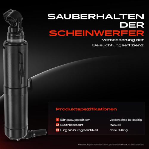 1x Scheinwerferreinigung Waschwasserdüse Vorderachse für BMW X3 F25 2010-2017 Bild 1x Scheinwerferreinigung Waschwasserdüse Vorderachse für BMW X3 F25 2010-2017
