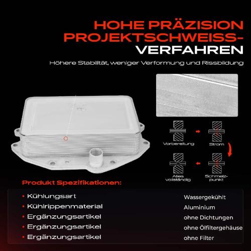 1x Ölkühler Motoröl für VW Touareg Bentley Audi A4 8W2 8WC A5 A6 A7 A8 Q5 Q7 Bild 1x Ölkühler Motoröl für VW Touareg Bentley Audi A4 8W2 8WC A5 A6 A7 A8 Q5 Q7