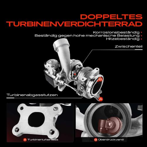 Frankberg 1x Abgasturbolader für VW Golf VII 5G1 BE1 BE2 BQ1 Golf VII Variant BA5 BV5 Audi A3 8V1 8VK Seat Bild Frankberg 1x Abgasturbolader für VW Golf VII 5G1 BE1 BE2 BQ1 Golf VII Variant BA5 BV5 Audi A3 8V1 8VK Seat
