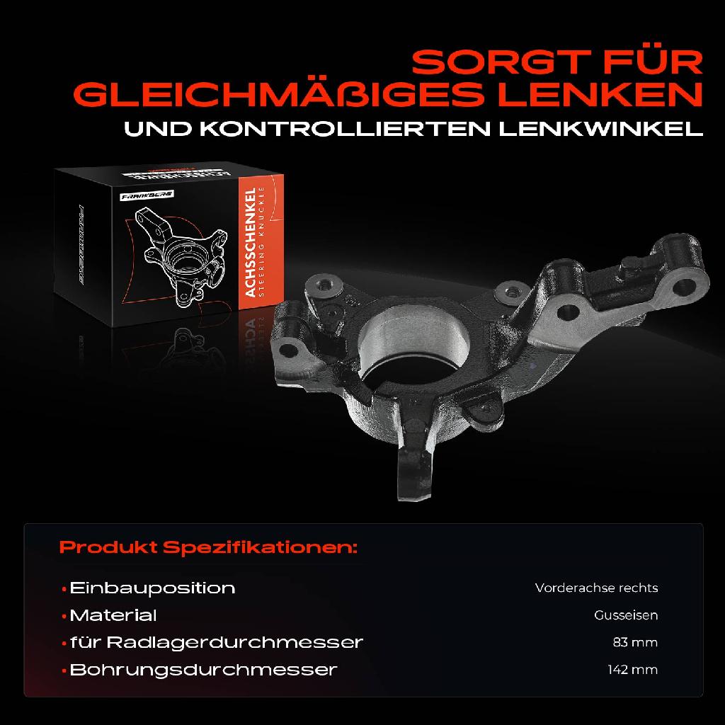 1x Achsschenkel Radaufhängung Vorderachse Rechts für Renaul Kangoo/Grand Kangoo KW0/1 FW0/1 2011-2019