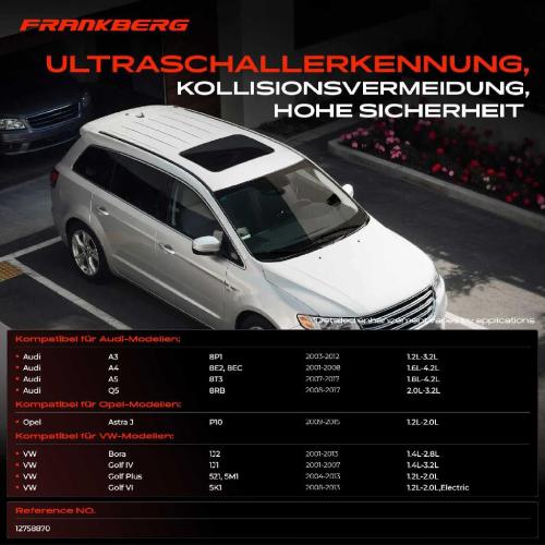 Frankberg 2x Parksensor PDC Sensor Vorne und Hinten für Saab 9-5 YS3E Ford Jaguar Bild Frankberg 2x Parksensor PDC Sensor Vorne und Hinten für Saab 9-5 YS3E Ford Jaguar