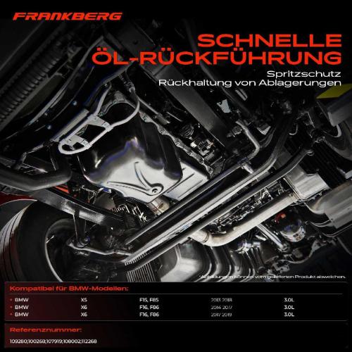Frankberg 1x Ölwanne Motorölwanne für BMW X5 F15 F85 X6 F16 F86 xDrive35i 3.0L 2013-2019 Bild Frankberg 1x Ölwanne Motorölwanne für BMW X5 F15 F85 X6 F16 F86 xDrive35i 3.0L 2013-2019