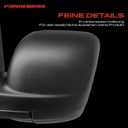 Frankberg 1x Außenspiegel Links für Opel Vivaro Combi Pritsche/Fahrgestell Fiat Nissan Renault Bild Frankberg 1x Außenspiegel Links für Opel Vivaro Combi Pritsche/Fahrgestell Fiat Nissan Renault