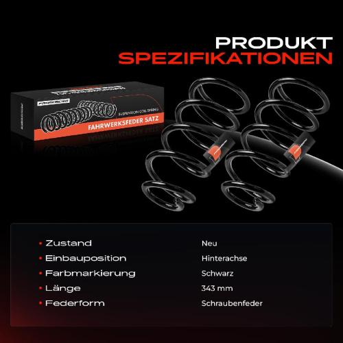 2x Fahrwerksfeder Hinterachse für Mazda 6 Kombi GJ GL 2.0L 2.2L 2.5L Bj ab 2012 Bild 2x Fahrwerksfeder Hinterachse für Mazda 6 Kombi GJ GL 2.0L 2.2L 2.5L Bj ab 2012