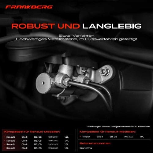 1x Hauptbremszylinder Bremszylinder für Renault Clio II BB CB 1.2L-1.9L Bild 1x Hauptbremszylinder Bremszylinder für Renault Clio II BB CB 1.2L-1.9L