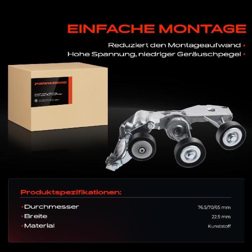 1x Spannrolle Riemenspanner für Mercedes-Benz W168 Vaneo 414 1.7L Bild 1x Spannrolle Riemenspanner für Mercedes-Benz W168 Vaneo 414 1.7L