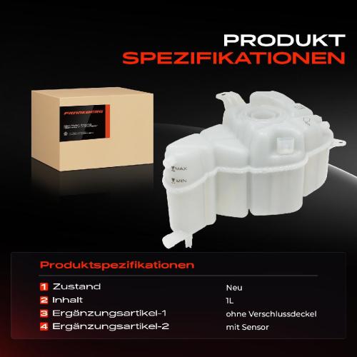 1x Ausgleichsbehälter Kühlmittelbehälter für Audi A8 4H2 4H8 4HC 4HL 2.0L-3.0L 2010-2018 Bild 1x Ausgleichsbehälter Kühlmittelbehälter für Audi A8 4H2 4H8 4HC 4HL 2.0L-3.0L 2010-2018