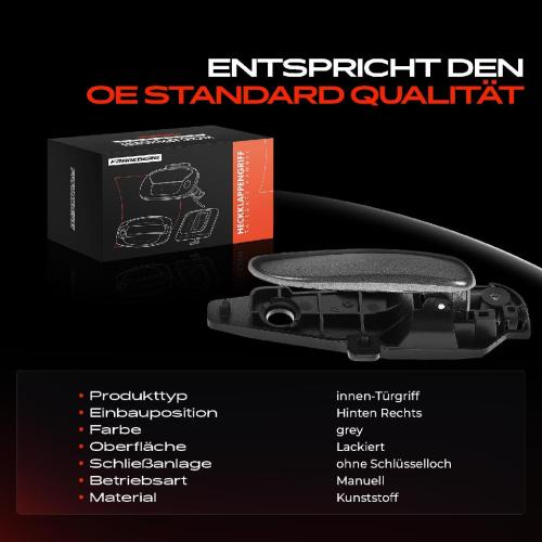 1x Türgriff Hinten Rechts innen für Fiat Stilo Multi Wagon 1.2L 1.4L 1.6L 1.8L 1.9L 2.4L 2001-2008 Bild 1x Türgriff Hinten Rechts innen für Fiat Stilo Multi Wagon 1.2L 1.4L 1.6L 1.8L 1.9L 2.4L 2001-2008