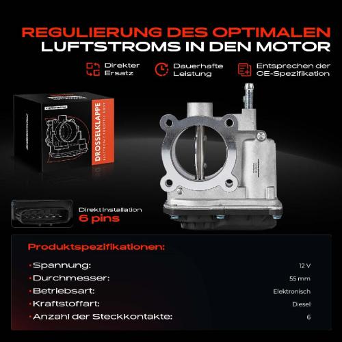 1x Drosselklappe Drosselklappenstutzen für Toyota Auris E15 RAV 4 3 A3 Verso R2 2.2L Bj ab 2006 Bild 1x Drosselklappe Drosselklappenstutzen für Toyota Auris E15 RAV 4 3 A3 Verso R2 2.2L Bj ab 2006