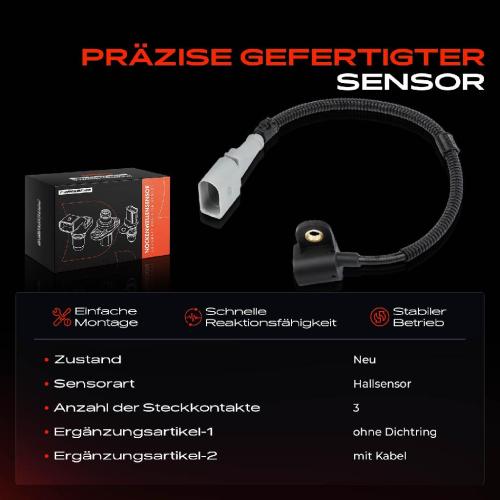 1x Nockenwellenposition Sensor für VW Golf V Polo Sharan Skoda Fabia 2 Seat Altea XL 1.4L-2.5L Bild 1x Nockenwellenposition Sensor für VW Golf V Polo Sharan Skoda Fabia 2 Seat Altea XL 1.4L-2.5L