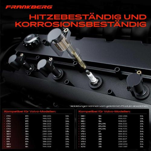 5x Zündspule Zündkerze für Volvo C70 I Cabriolet Coupe S60 S70 S80 V70 II XC70 Cross Country Bild 5x Zündspule Zündkerze für Volvo C70 I Cabriolet Coupe S60 S70 S80 V70 II XC70 Cross Country