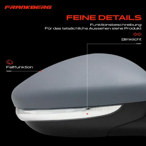 Frankberg 1x Außenspiegel Rechts für Peugeot 208 I CA CC 1.0L 1.2L 1.4L 1.5L 1.6L Bj ab 2012 Bild Frankberg 1x Außenspiegel Rechts für Peugeot 208 I CA CC 1.0L 1.2L 1.4L 1.5L 1.6L Bj ab 2012