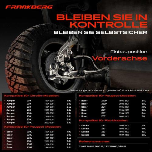 2x Traggelenk Vorderachse für Citroën Jumper Bus Kasten Pritsche/Fahrgestell Fiat Ducato Peugeot Boxer Bild 2x Traggelenk Vorderachse für Citroën Jumper Bus Kasten Pritsche/Fahrgestell Fiat Ducato Peugeot Boxer