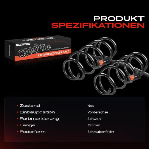 Frankberg 2x Fahrwerksfeder Vorderachse f r Audi A6 4A C4 A6 Avant 1.9L 1994-1997 Bild Frankberg 2x Fahrwerksfeder Vorderachse f r Audi A6 4A C4 A6 Avant 1.9L 1994-1997