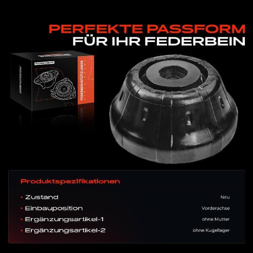 1x Domlager Federbeinstütz lager für VW Touran 5T1 Amarok 2H S1B S6B S7A 2010-2019 Bild 1x Domlager Federbeinstütz lager für VW Touran 5T1 Amarok 2H S1B S6B S7A 2010-2019