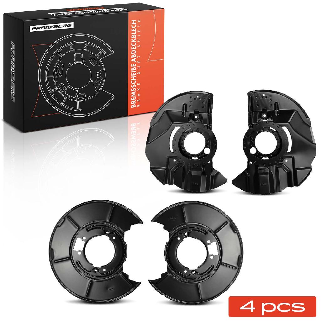 Frankberg 4x Ankerblech Bremsscheibe Vorne und Hinten für BMW 3er Cabriolet Coupe Touring E46 E85 2.0L