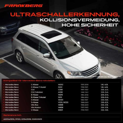 4x Parksensor PDC Sensor Hinten für Mercedes-Benz C E S G-Klasse W202 W210 W220 W463 Bild 4x Parksensor PDC Sensor Hinten für Mercedes-Benz C E S G-Klasse W202 W210 W220 W463