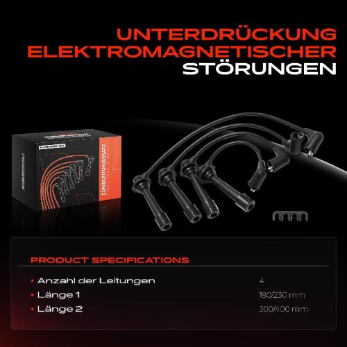 4x Zündleitungssatz Zündkabel für Mazda MX-5 I NA MX-5 II NB 1.6L 1.8L Bild 4x Zündleitungssatz Zündkabel für Mazda MX-5 I NA MX-5 II NB 1.6L 1.8L