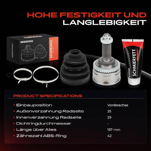 1x Antriebswelle Gelenksatz Vorderachse für Suzuki Baleno EG Liana ER Bj ab 1998 Bild 1x Antriebswelle Gelenksatz Vorderachse für Suzuki Baleno EG Liana ER Bj ab 1998