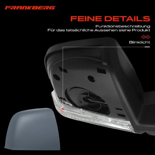 Frankberg 1x Außenspiegel Rechts für Fiat Doblo Cargo 263 1.2L 1.4L 1.6L 2.0L Bj ab 2010 Bild Frankberg 1x Außenspiegel Rechts für Fiat Doblo Cargo 263 1.2L 1.4L 1.6L 2.0L Bj ab 2010