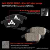 4x Bremsbeläge Vorderachse für VW Beetle Cabriolet Bora Variant Caddy III MPV 1.2L-2.0L 1997-2019