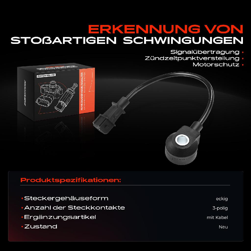 1x Klopfsensor Klopfgeber für VW Golf IV Audi A3 8L1 TT Seat Leon Skoda Fabia I 1.0L 1.4L 1.8L