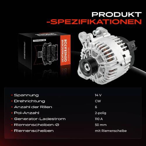 1x Lichtmaschine Generator für VW Golf V VI Polo Audi A3 8P Seat Skoda 1.4L 1.6L Bild 1x Lichtmaschine Generator für VW Golf V VI Polo Audi A3 8P Seat Skoda 1.4L 1.6L