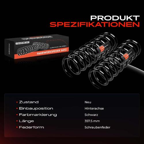 Frankberg 2x Fahrwerksfeder Hinterachse für Mazda 5 CR19 1.8L 2.0L 2005-2010 Bild Frankberg 2x Fahrwerksfeder Hinterachse für Mazda 5 CR19 1.8L 2.0L 2005-2010