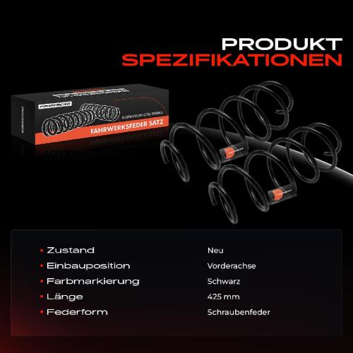 Frankberg 2x Fahrwerksfeder Vorderachse f r Citro n C4 Cactus Peugeot 2008 I CU 1.2L Bj ab 2013 Bild Frankberg 2x Fahrwerksfeder Vorderachse f r Citro n C4 Cactus Peugeot 2008 I CU 1.2L Bj ab 2013
