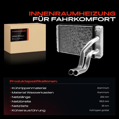 1x Wärmetauscher Innenraumheizung für Hyundai Highway Van Trajet FO 1999-2008 2.0L 2.7L Bild 1x Wärmetauscher Innenraumheizung für Hyundai Highway Van Trajet FO 1999-2008 2.0L 2.7L
