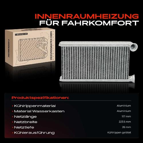 1x Wärmetauscher Innenraumheizung für Citroën C1 II Peugeot 108 Toyota Aygo B4 Bild 1x Wärmetauscher Innenraumheizung für Citroën C1 II Peugeot 108 Toyota Aygo B4