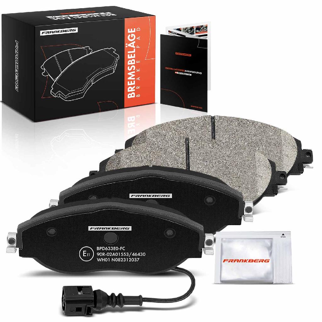 Frankberg 4x Bremsbeläge Vorderachse für VW Golf Alltrack VIII Variant Passat Tiguan Allspace Arteon Shooting Brake CC