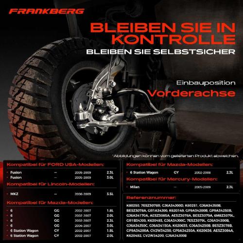 1x Querlenker Satz Vorderachse für FORD USA Fusion Lincoln MKZ Mazda 6 Hatchback Station Wagon Stufenheck Bild 1x Querlenker Satz Vorderachse für FORD USA Fusion Lincoln MKZ Mazda 6 Hatchback Station Wagon Stufenheck