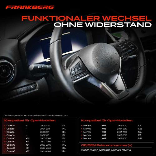1x Kombischalter Lenkstockschalter für Opel Combo Corsa C X01 Meriva X03 2000-2012 Bild 1x Kombischalter Lenkstockschalter für Opel Combo Corsa C X01 Meriva X03 2000-2012
