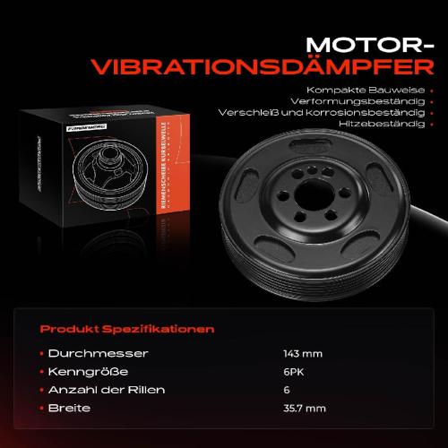 1x Riemenscheibe Kurbelwelle für VW Golf VI 5K1 Audi A3 8P A6 TT Seat Leon Skoda Bild 1x Riemenscheibe Kurbelwelle für VW Golf VI 5K1 Audi A3 8P A6 TT Seat Leon Skoda