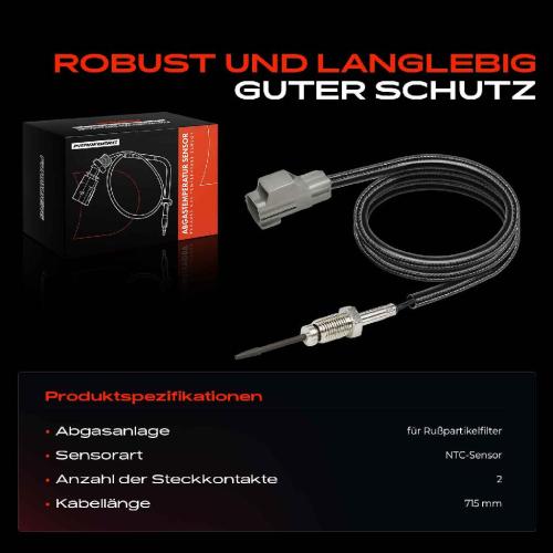 1x Abgastemperatursensor für Ford Fiesta VI Focus II Citroën Jumper Peugeot Volvo Bild 1x Abgastemperatursensor für Ford Fiesta VI Focus II Citroën Jumper Peugeot Volvo