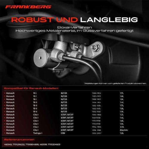 1x Hauptbremszylinder Bremszylinder für Peugeot 106 205 306 Renault Clio I Megane I Bild 1x Hauptbremszylinder Bremszylinder für Peugeot 106 205 306 Renault Clio I Megane I