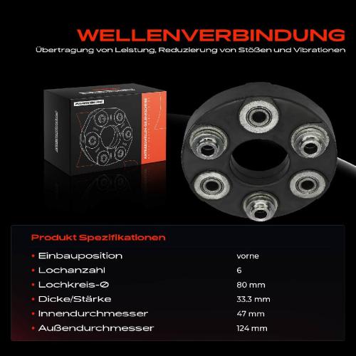 1x Gelenkscheibe Hardyscheibe Kardanwelle Vorne für Mercedes-Benz 124 Stufenheck W124 190 W201 Bild 1x Gelenkscheibe Hardyscheibe Kardanwelle Vorne für Mercedes-Benz 124 Stufenheck W124 190 W201