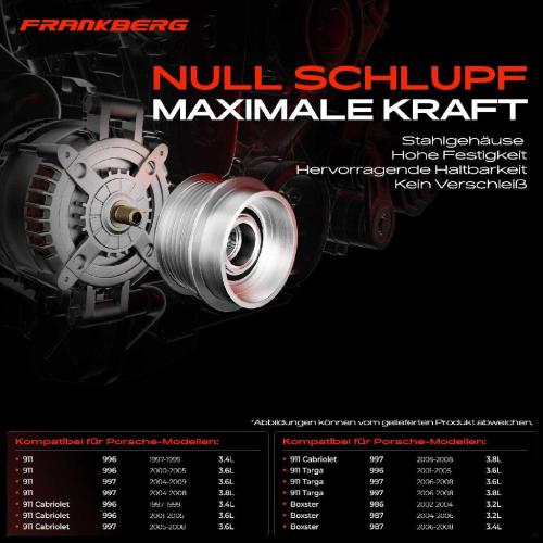 1x Generatorfreilauf Lichtmaschine für Porsche 911 Cabriolet Boxster 911 Targa Bild 1x Generatorfreilauf Lichtmaschine für Porsche 911 Cabriolet Boxster 911 Targa
