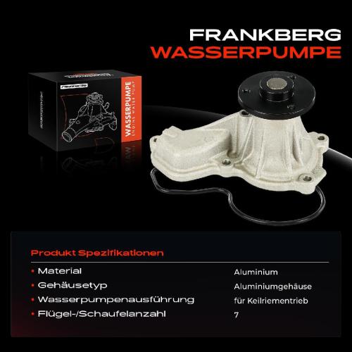 Frankberg 1x Wasserpumpe Kühlwasserpumpe für Mitsubishi Honda Civic VIII FK FN FA FD FR-V BE 1.8L Bild Frankberg 1x Wasserpumpe Kühlwasserpumpe für Mitsubishi Honda Civic VIII FK FN FA FD FR-V BE 1.8L